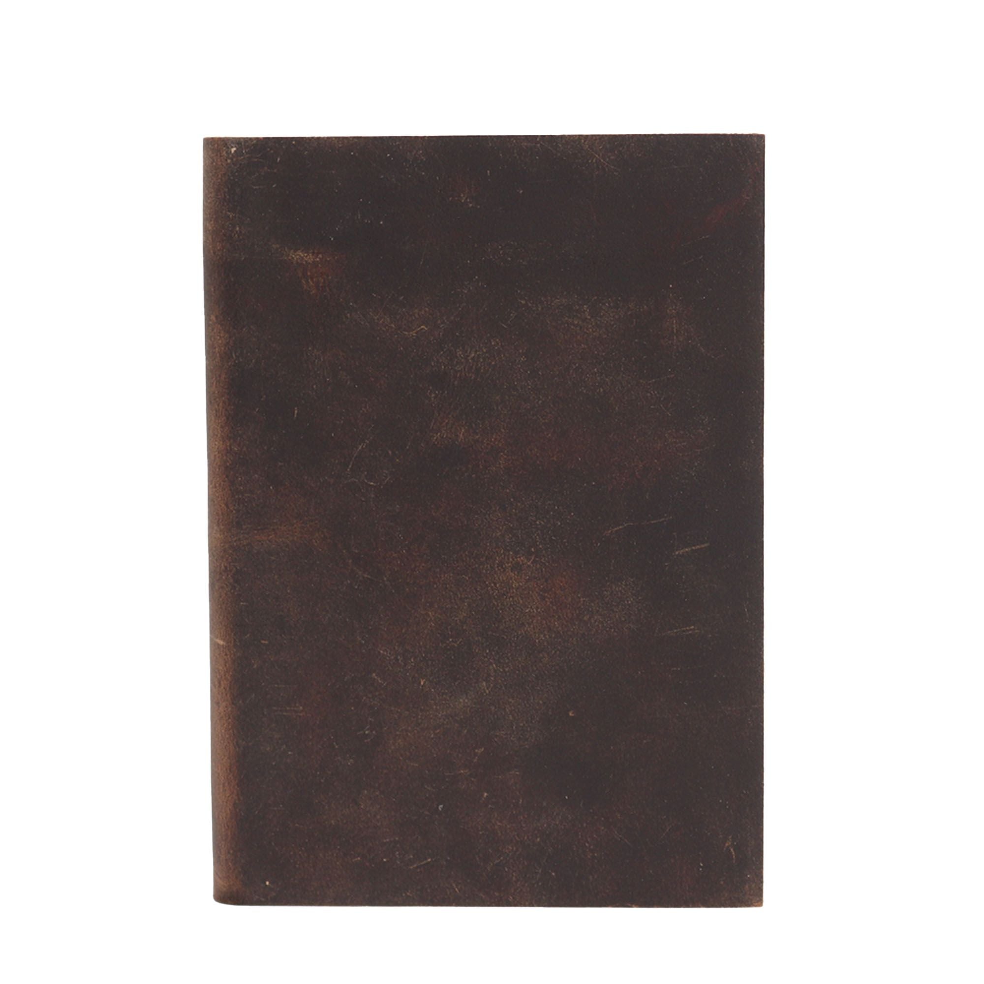 Carnet en Cuir Quotidien – 100 pages lignées – 18×13 cm