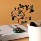 Arbre de Gemmes – Aventurine Verte sur base en Agate Verte