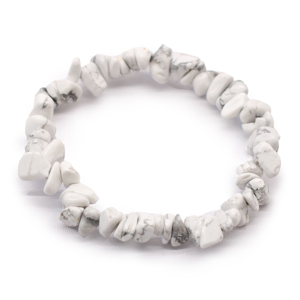 Bracelet Chipstone – Jaspe Blanc – Éclats Bruts