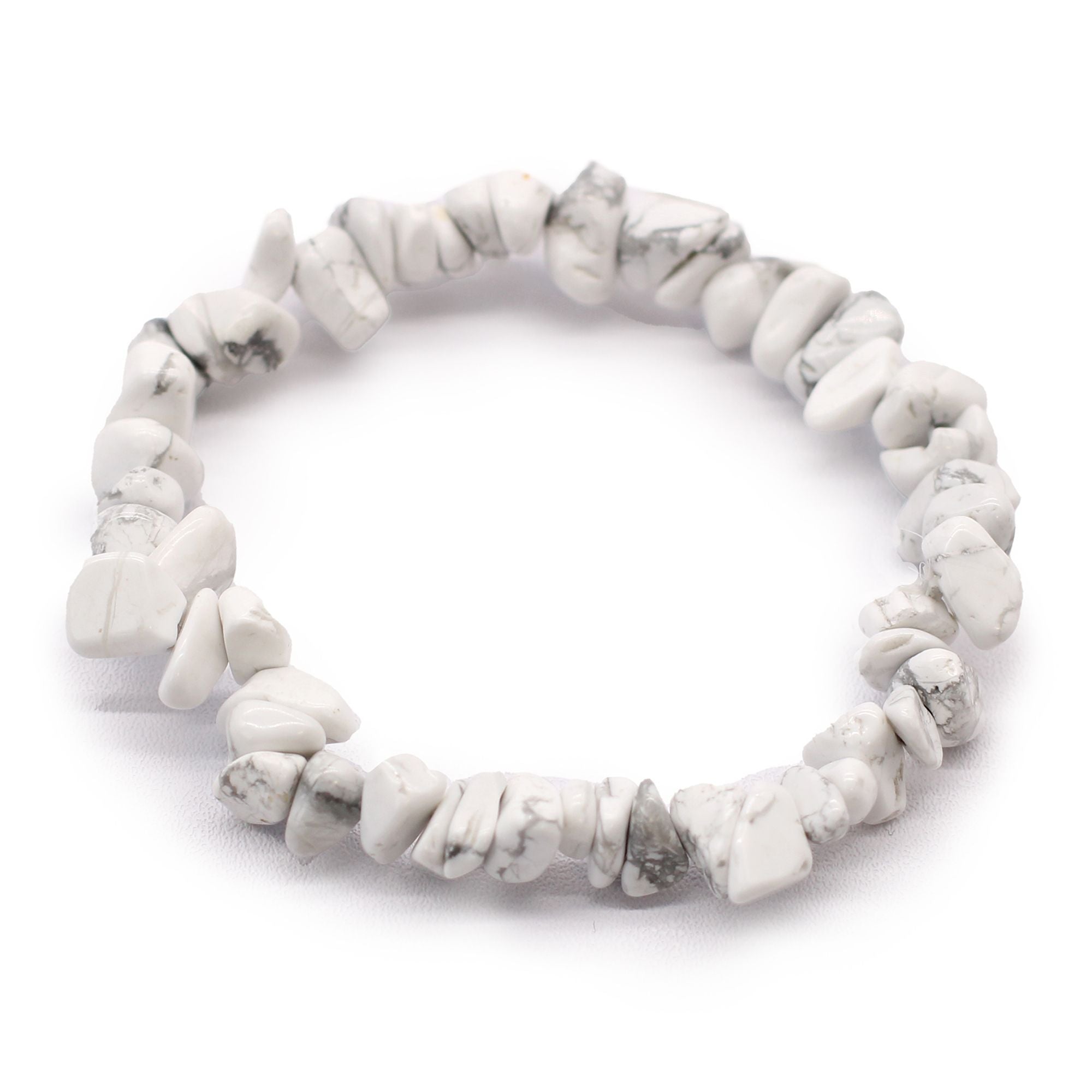Bracelet Chipstone – Jaspe Blanc – Éclats Bruts