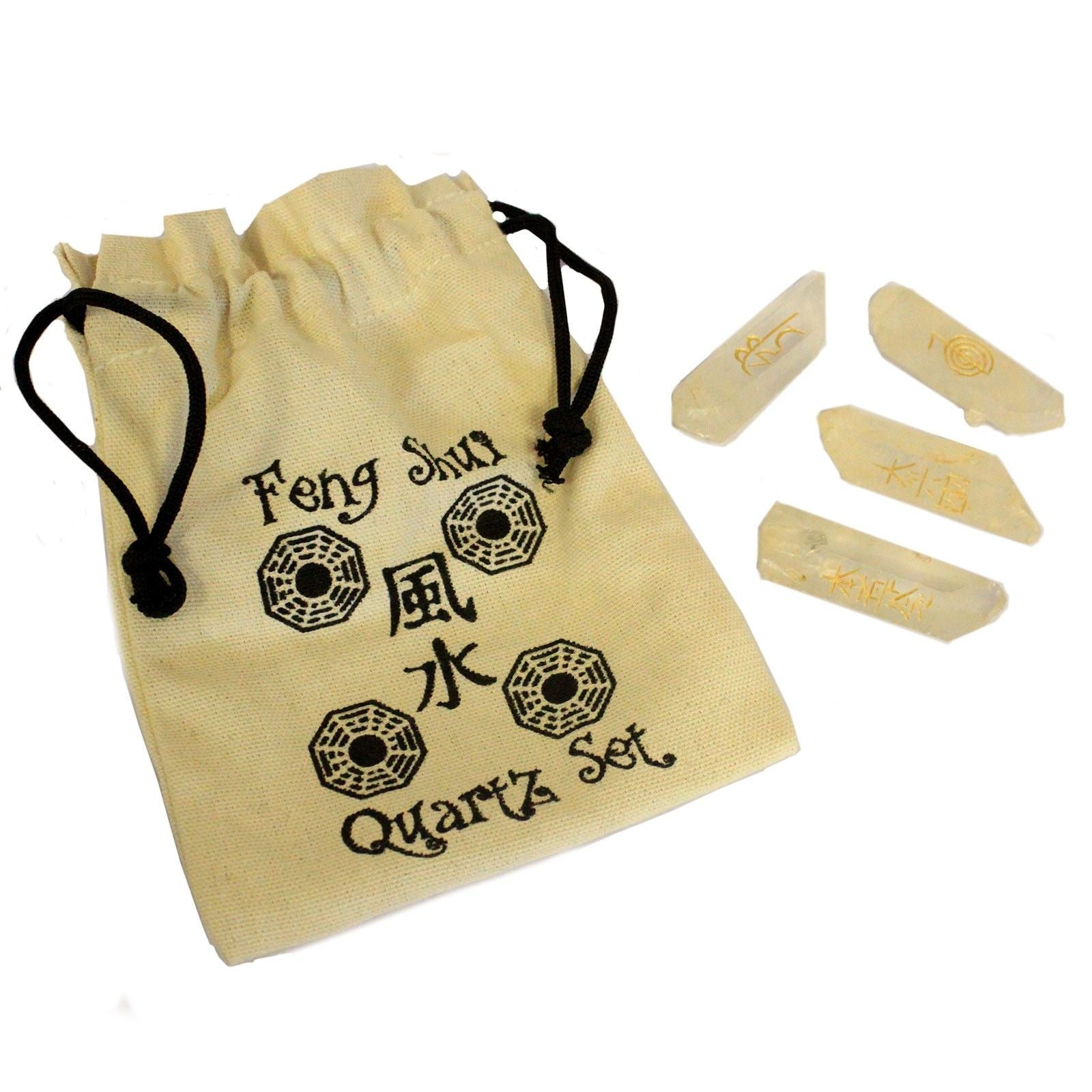 Set Feng Shui – Quatre Quartz Naturels