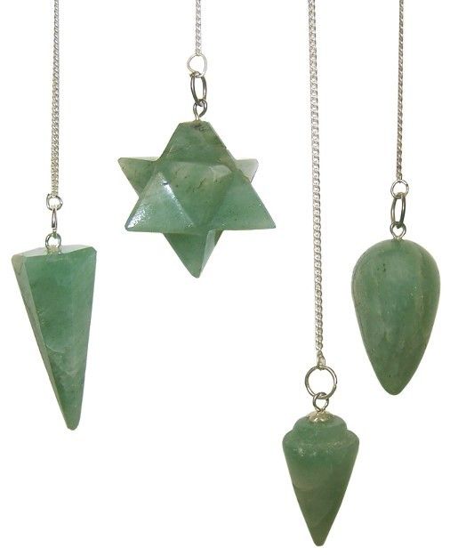 Pendule Divinatoire en Aventurine Verte