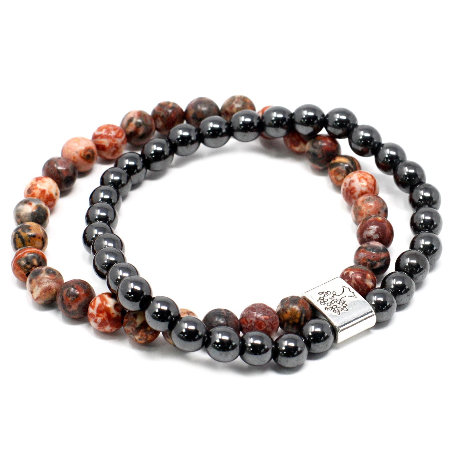 Bracelet Magnétique en Gemmes – Jaspe Léopard