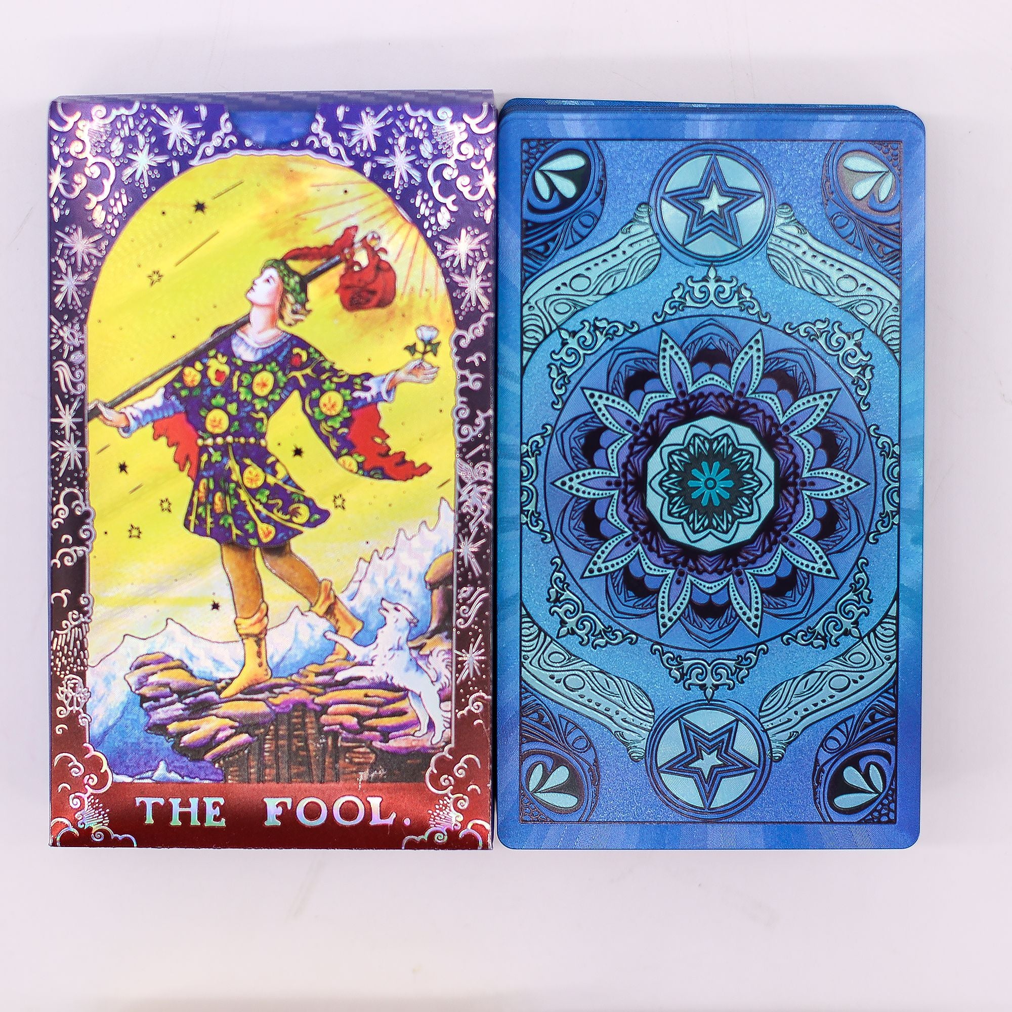 Jeu de Tarot Mandala – Dorure Bleue avec Livret