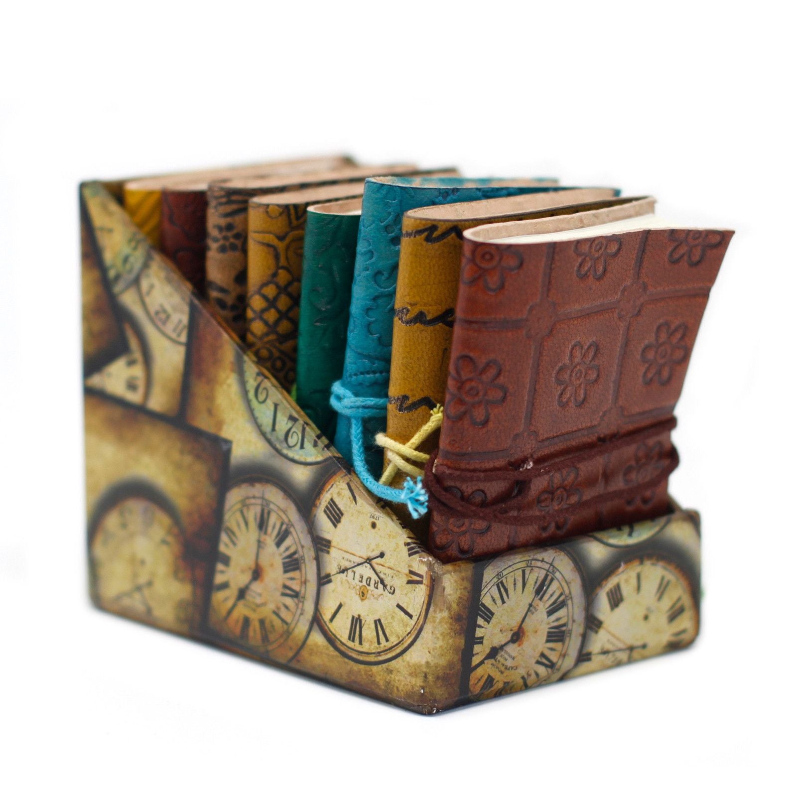 Mini Carnet en Cuir Assorti – 10×7,5 cm – 1 pièce