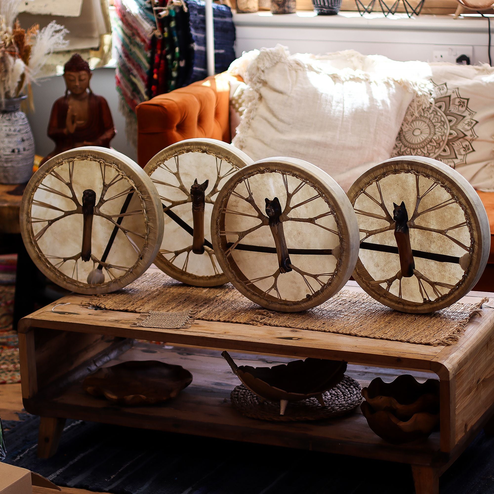 Tambour Chamanique Esprit de l'Aigle – Accordable – 40 cm