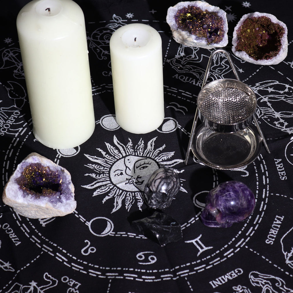 Tapis d'Autel Frangé – Horoscope (Zodiaque)