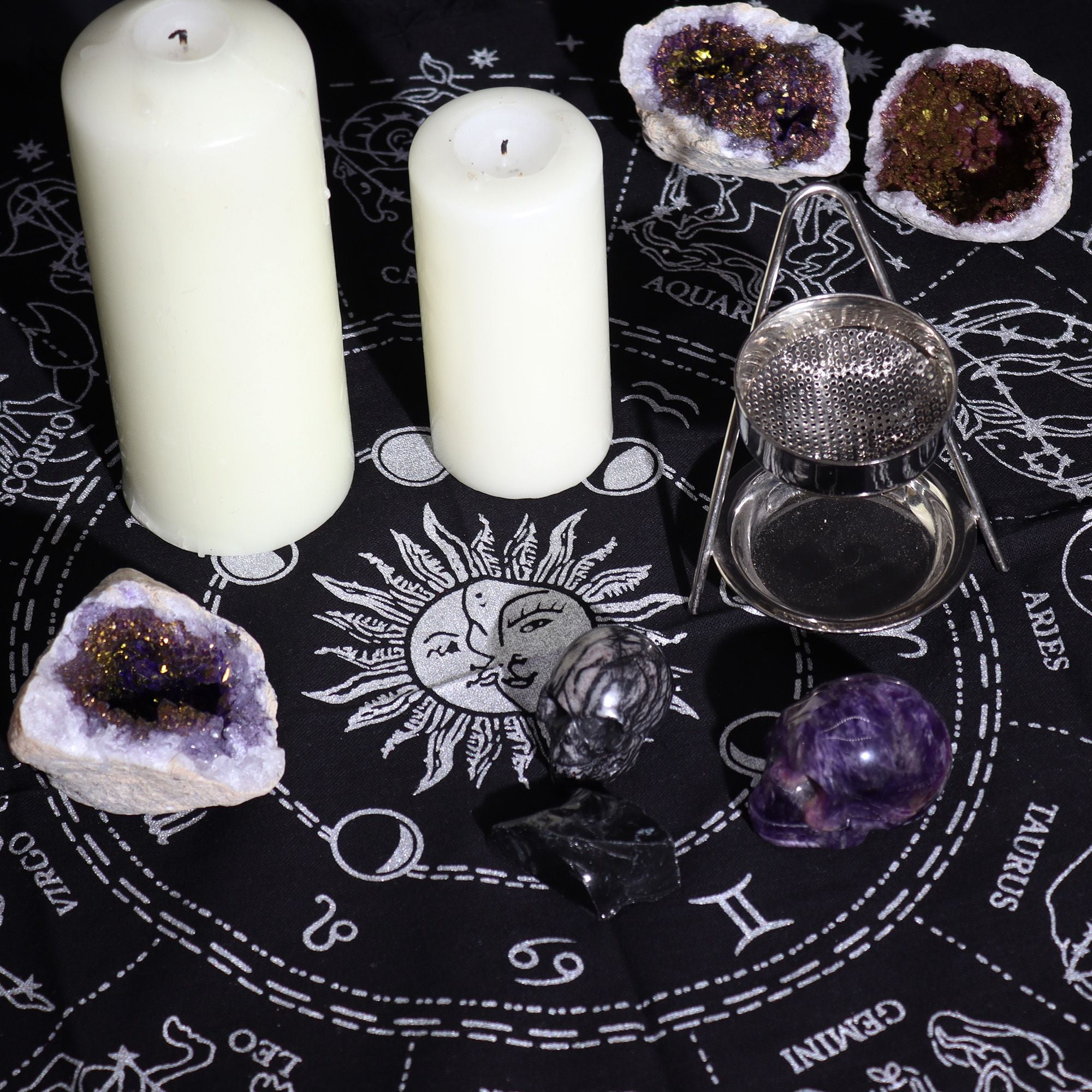Tapis d'Autel Frangé – Horoscope (Zodiaque)