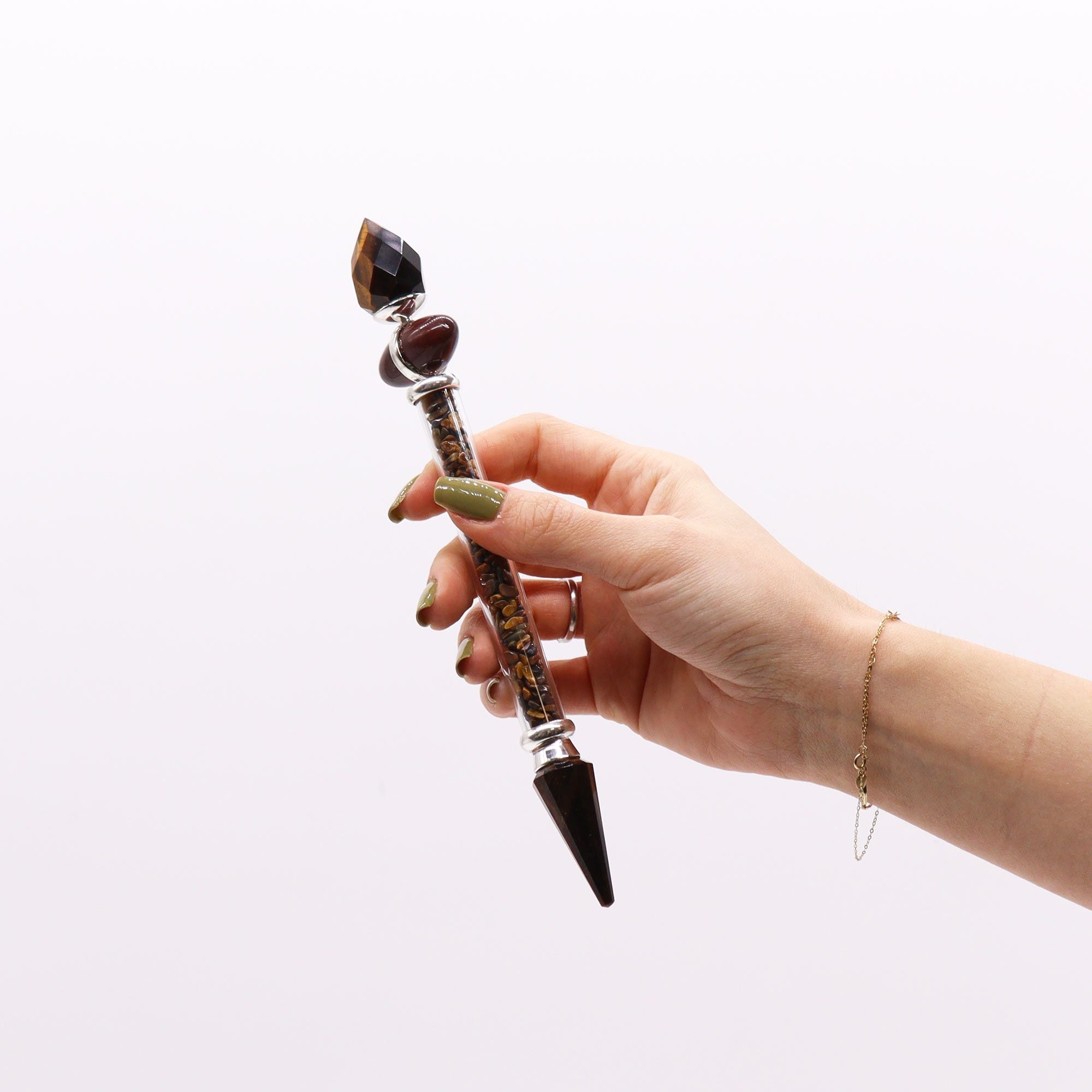 Baguette Magique Shiva Lingam – Œil de Tigre – Confiance