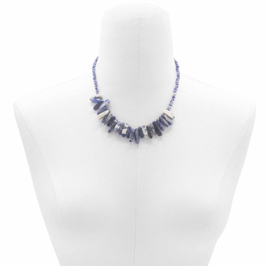 Collier Longstone Gem – Sodalite