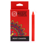 Bougies de Manifestation – Rouge – Chakra Racine (pack de 12)