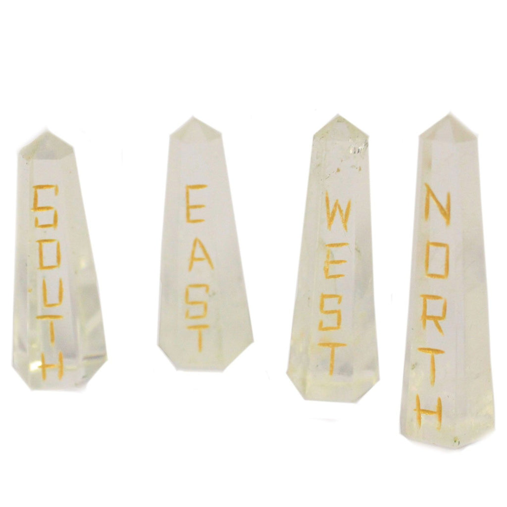 Set des Quatre Directions – Quartz Clair