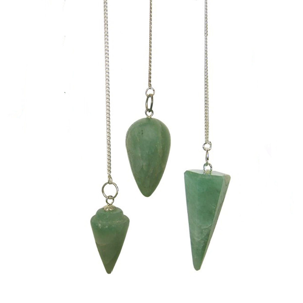 Pendule Divinatoire en Aventurine Verte