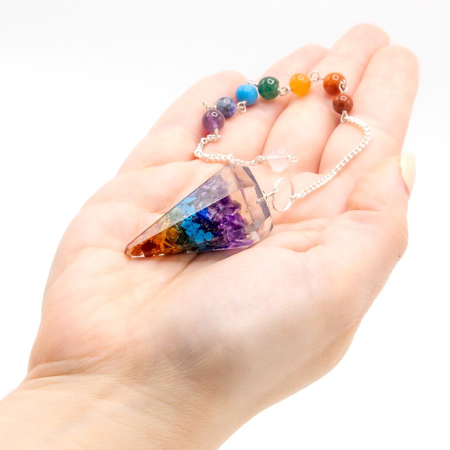 Pendule Orgonite Chakra – Symbole Chakra