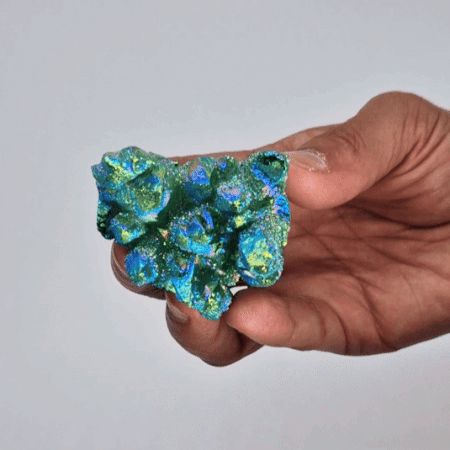 Cluster de Quartz Aura – Vert Flame