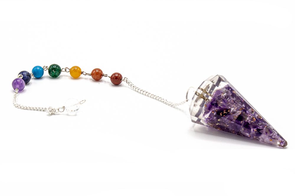 Pendule Orgonite Chakra – Aile d'Ange