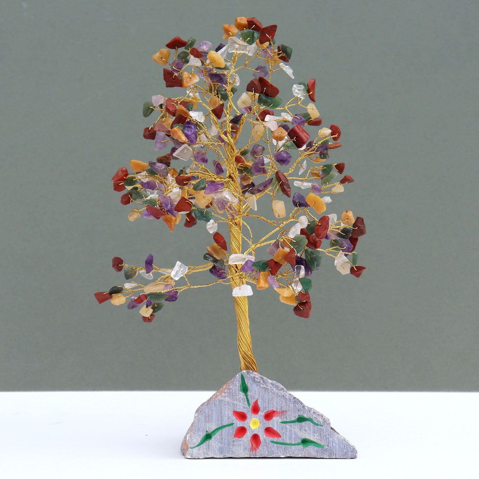 Arbre de Gemmes Indien – Multi-Pierres – 320 Pierres