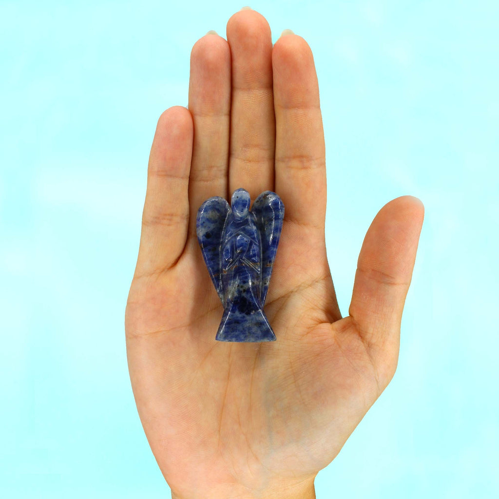 Ange en Gemme Sculpté – Sodalite