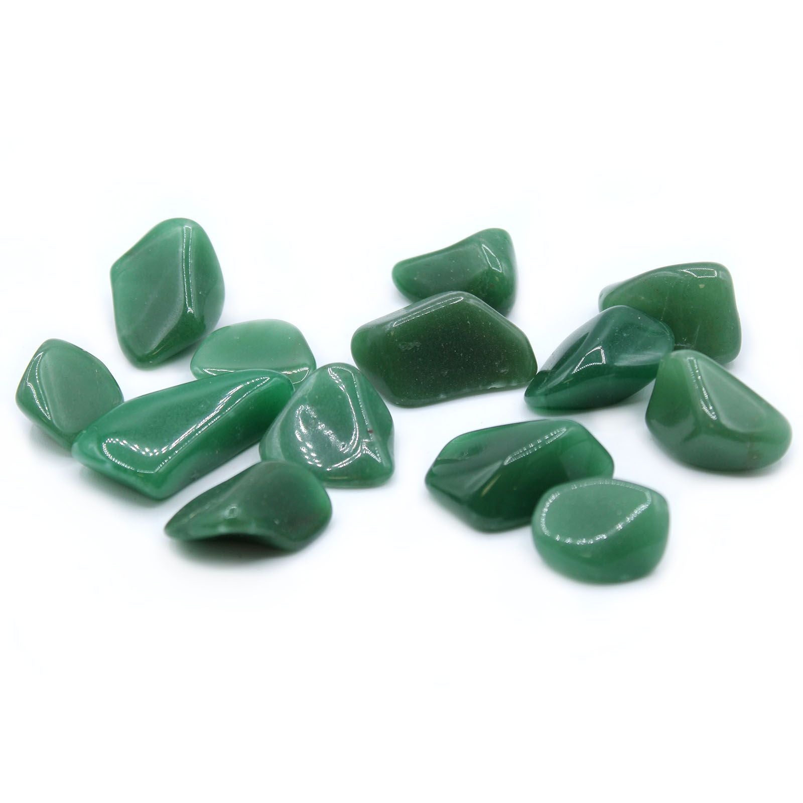 Sachet de 24 Grosses Pierres Roulées – Quartz Vert