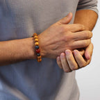 Bracelet Chakra Racine – Cèdre & Jaspe Rouge