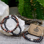 Bracelet Magnétique en Gemmes – Jaspe Léopard