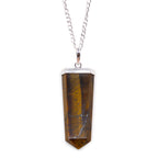 Pendentif Crayon Plat – Œil de Tigre
