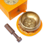 Coffret Bol Tibétain – Cinq Bouddhas – 10 cm
