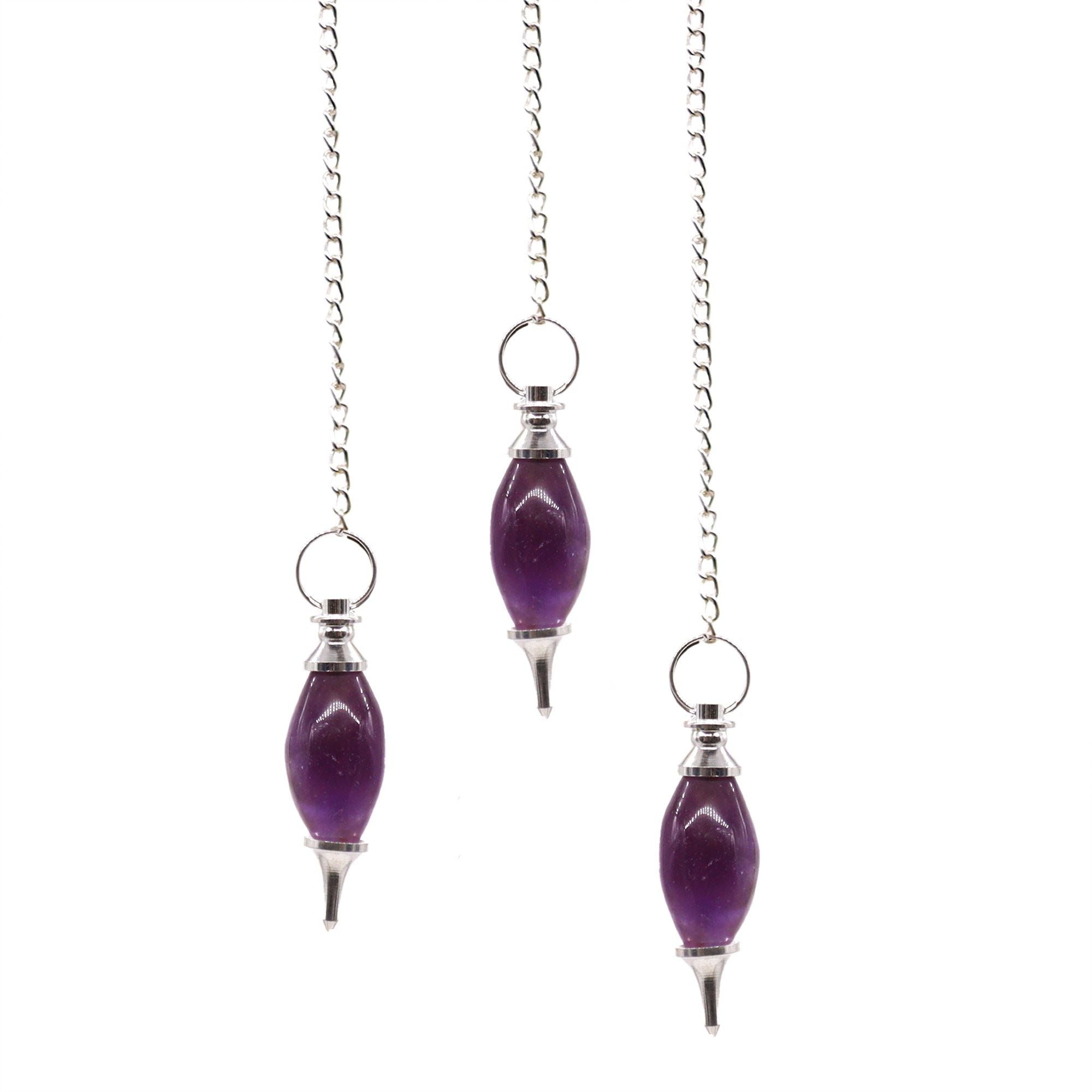 Pendule Lingam en Améthyste