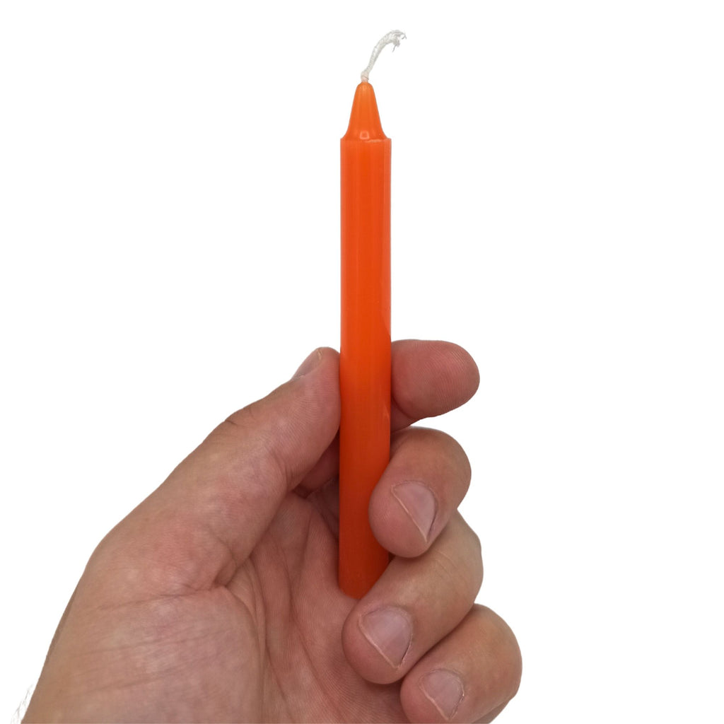 Bougies de Manifestation – Orange – Chakra Sacré (pack de 12)