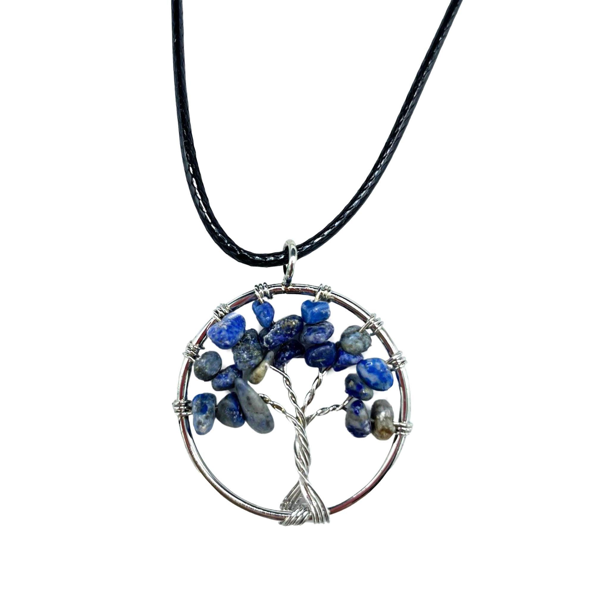 Collier Arbre de Vie – Feuillage de Sodalite