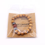 Bracelet Chakra Racine – Cèdre & Jaspe Rouge