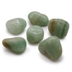 Lot de 6 Grosses Pierres Roulées – Aventurine Verte (Afrique)