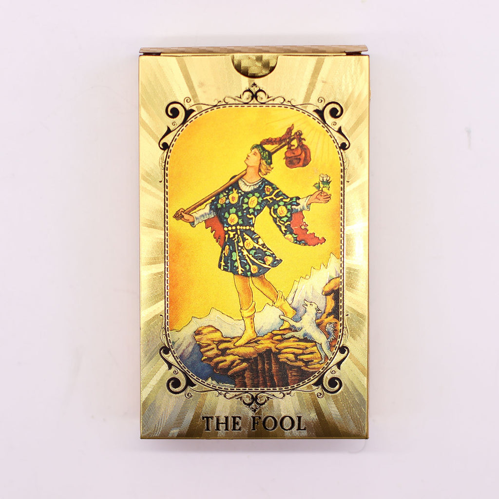 Jeu de Tarot Œil Qui Voit Tout – Dorure Bleu & Or avec Livret