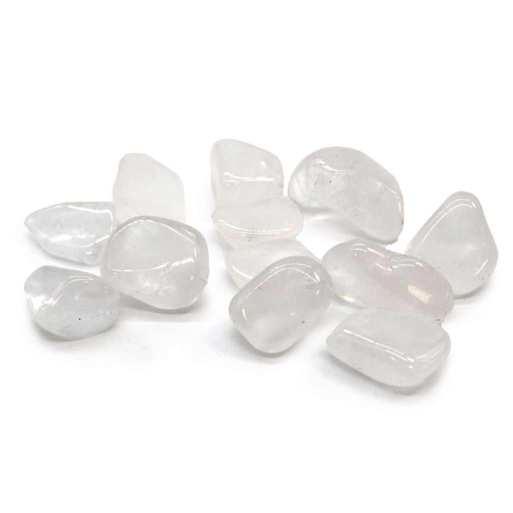 Sachet de 24 Grosses Pierres Roulées – Cristal de Roche – Qualité A
