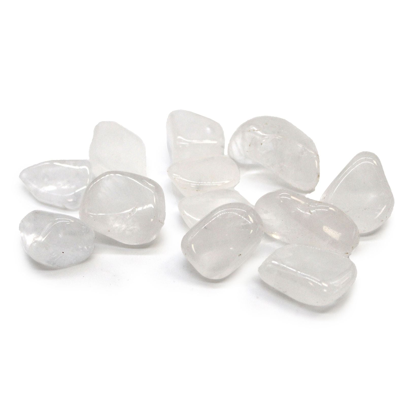 Sachet de 24 Grosses Pierres Roulées – Cristal de Roche – Qualité A