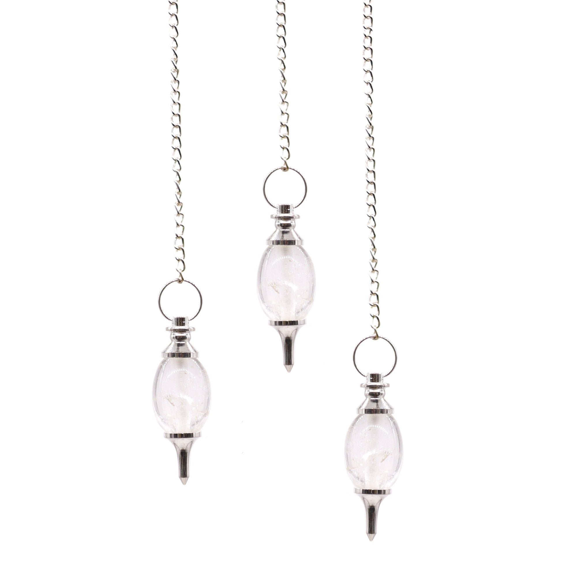 Pendule Lingam en Cristal de Roche