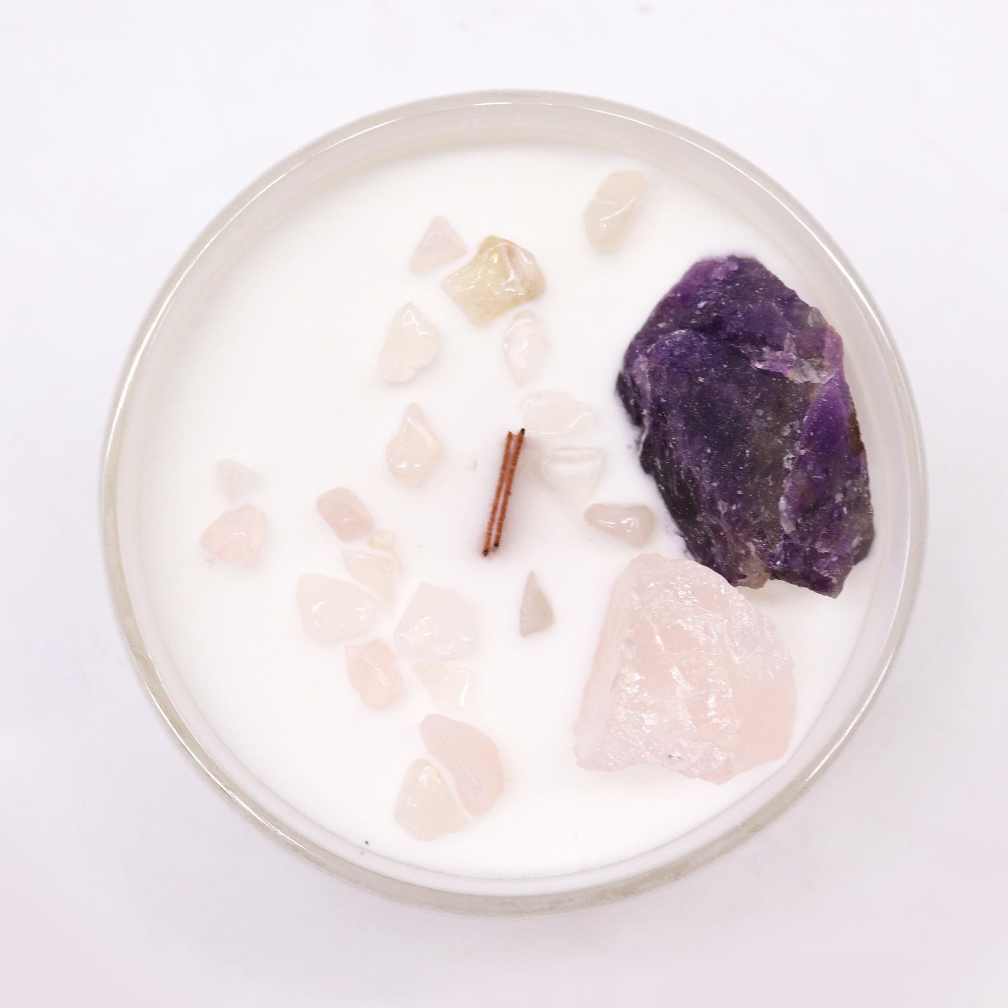 Bougie Cristal – Chakra Troisième Œil