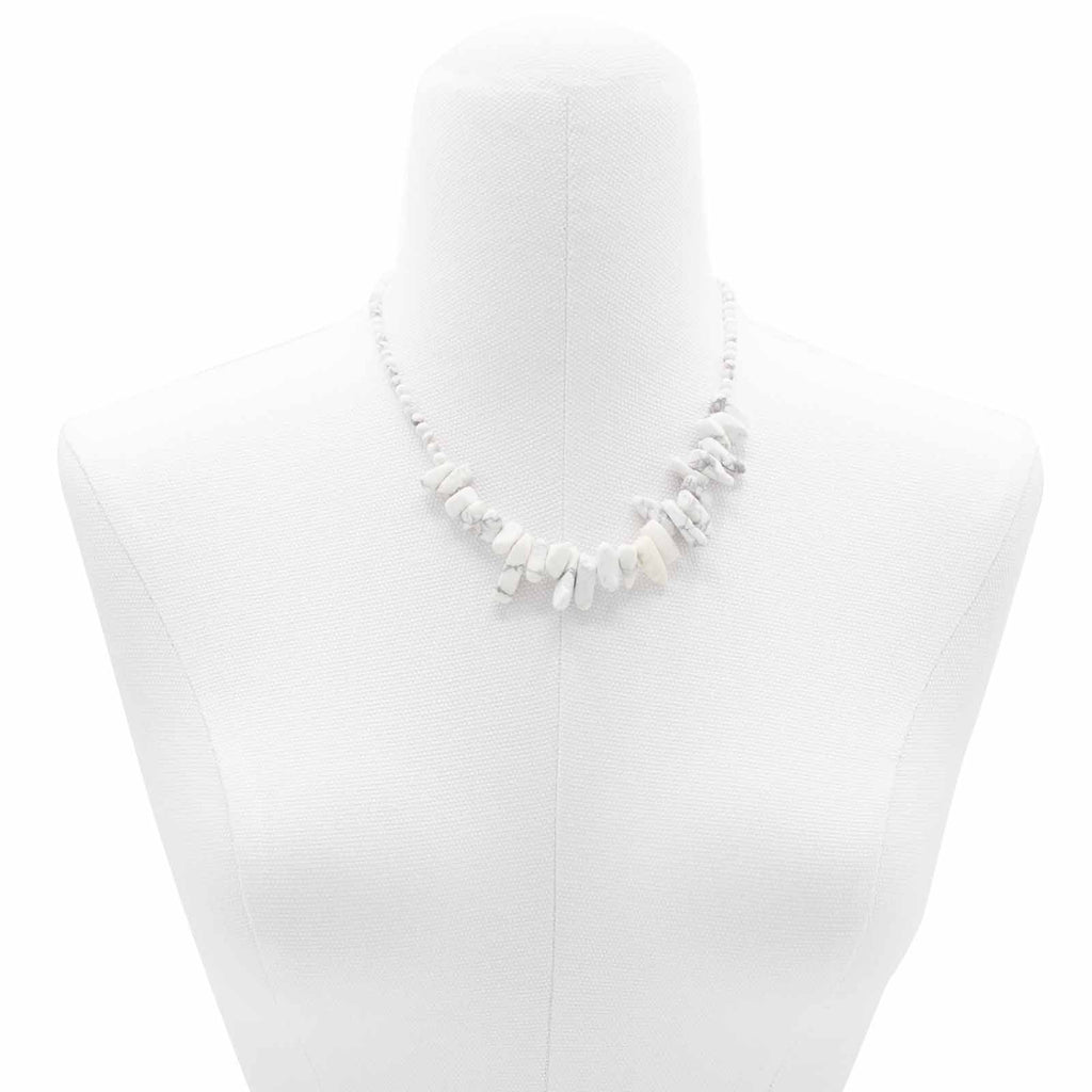 Collier Longstone Gem – Jaspe Blanc