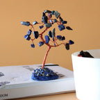 Arbre de Gemmes – Sodalite sur base en Agate Bleue