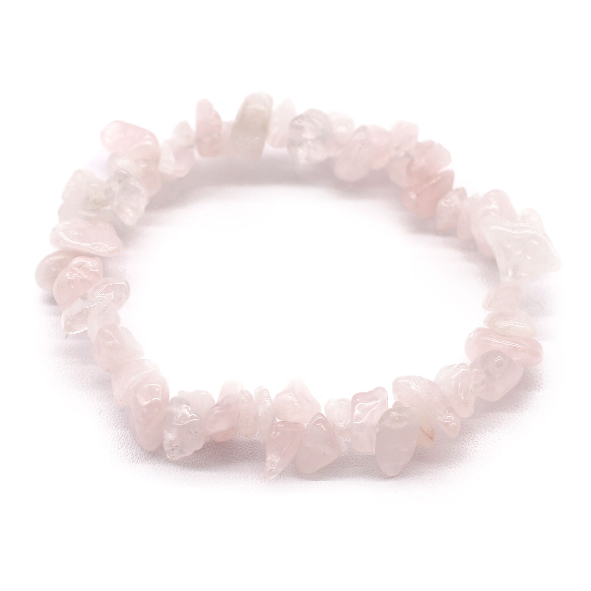 Bracelet Chipstone – Quartz Rose – Éclats Bruts