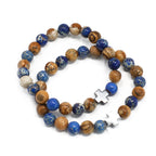 Set de 2 Bracelets de Soutien – Sodalite & Pierre de Paysage