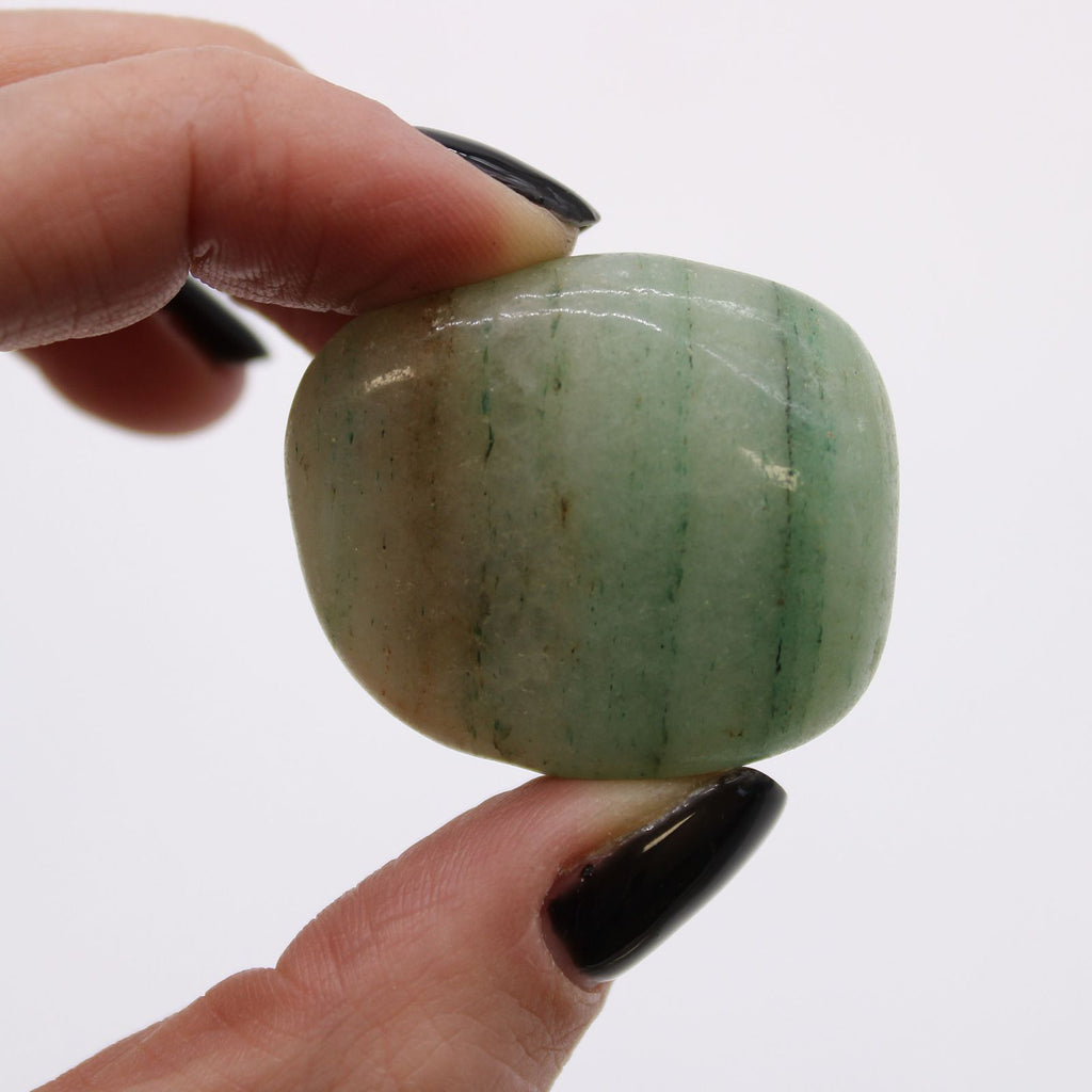 Lot de 6 Grosses Pierres Roulées – Aventurine Verte (Afrique)