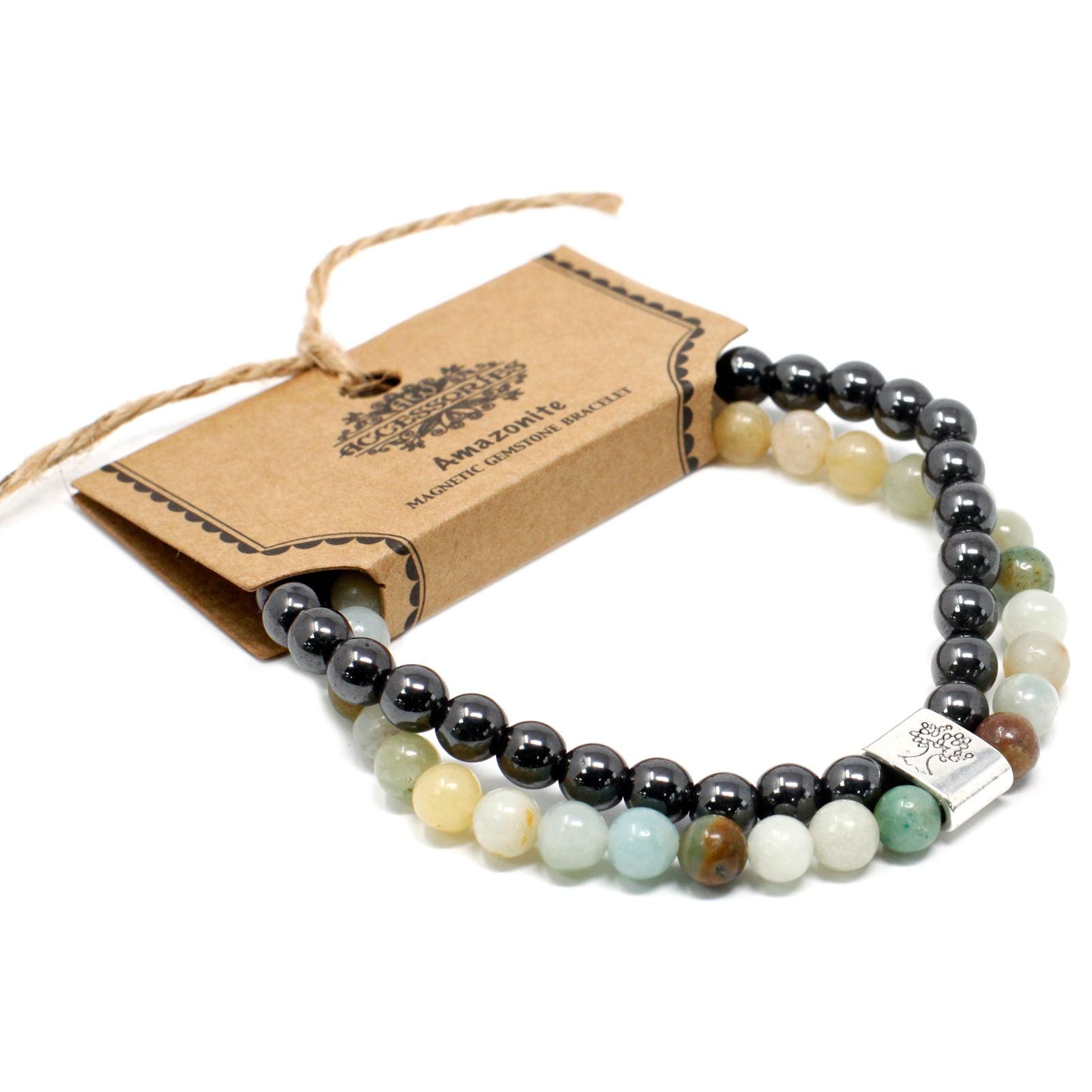 Bracelet Magnétique en Gemmes – Amazonite
