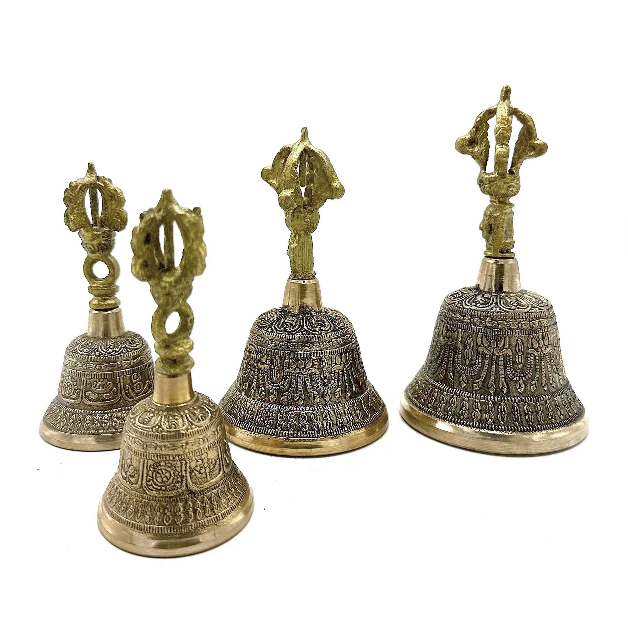 Grandes Cymbales Tingsha Tibétaines – 7,5×13 cm