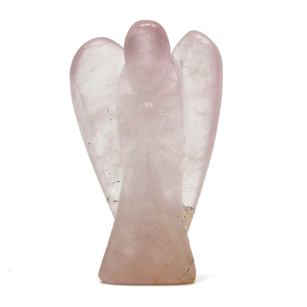 Ange en Gemme Sculpté – Quartz Rose