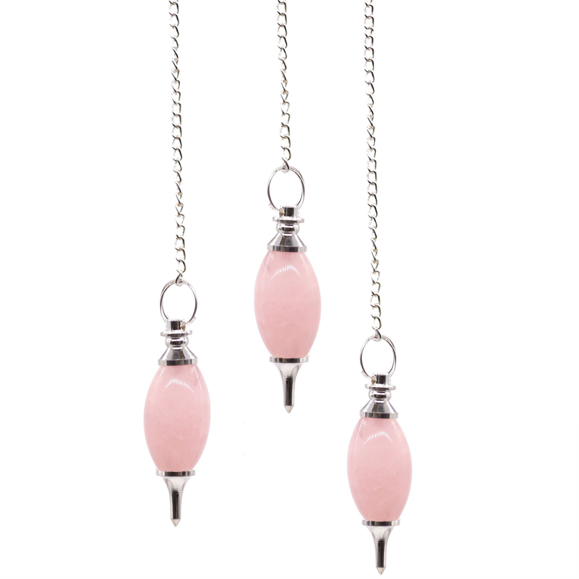 Pendule Lingam en Quartz Rose