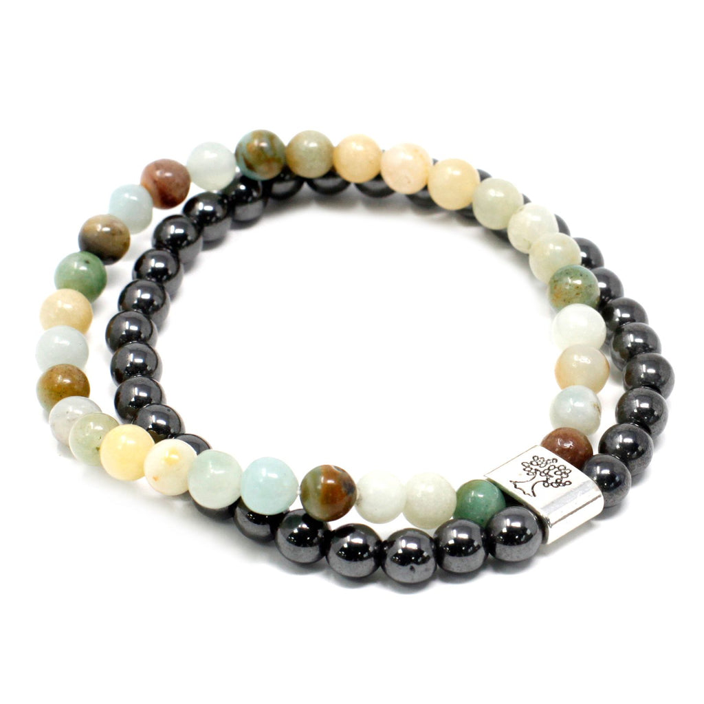 Bracelet Magnétique en Gemmes – Amazonite