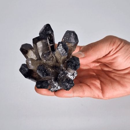Cluster de Quartz Naturel – Quartz Fumé