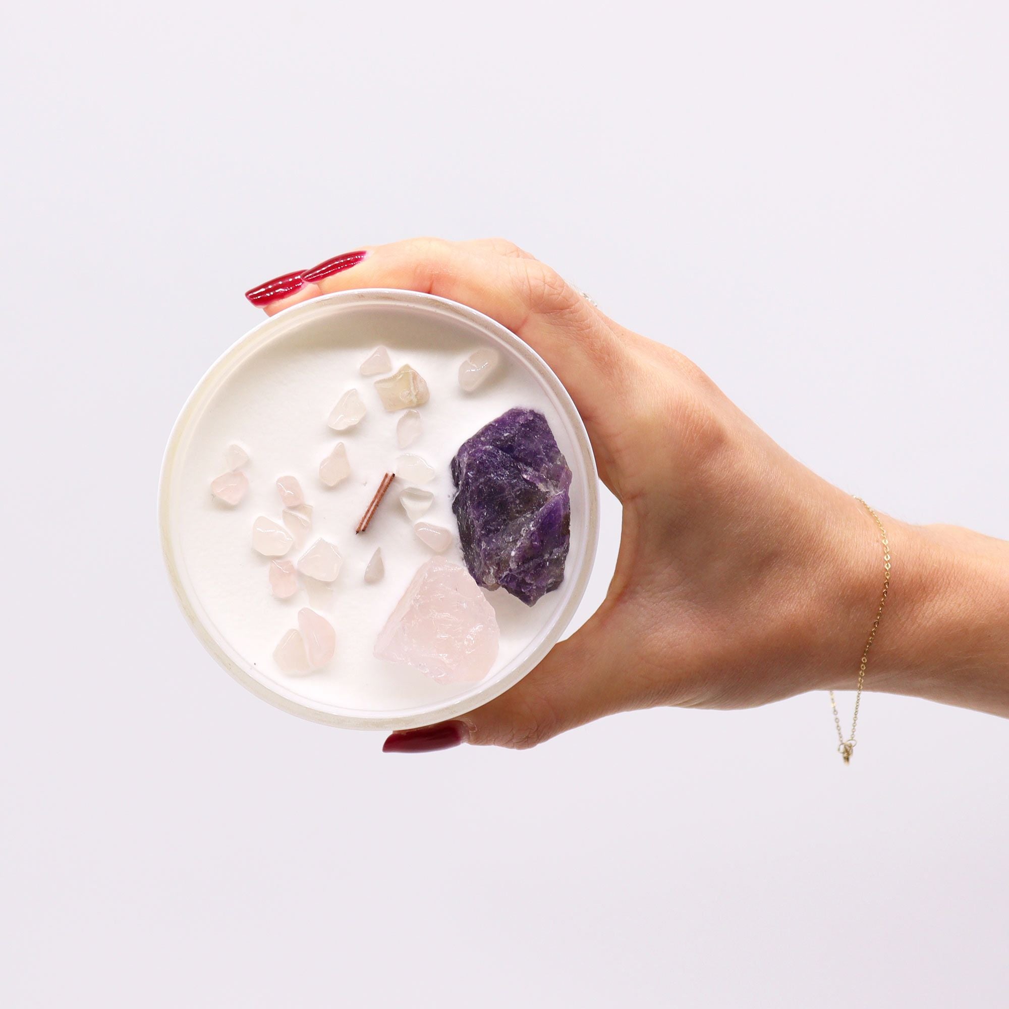 Bougie Cristal – Chakra Troisième Œil