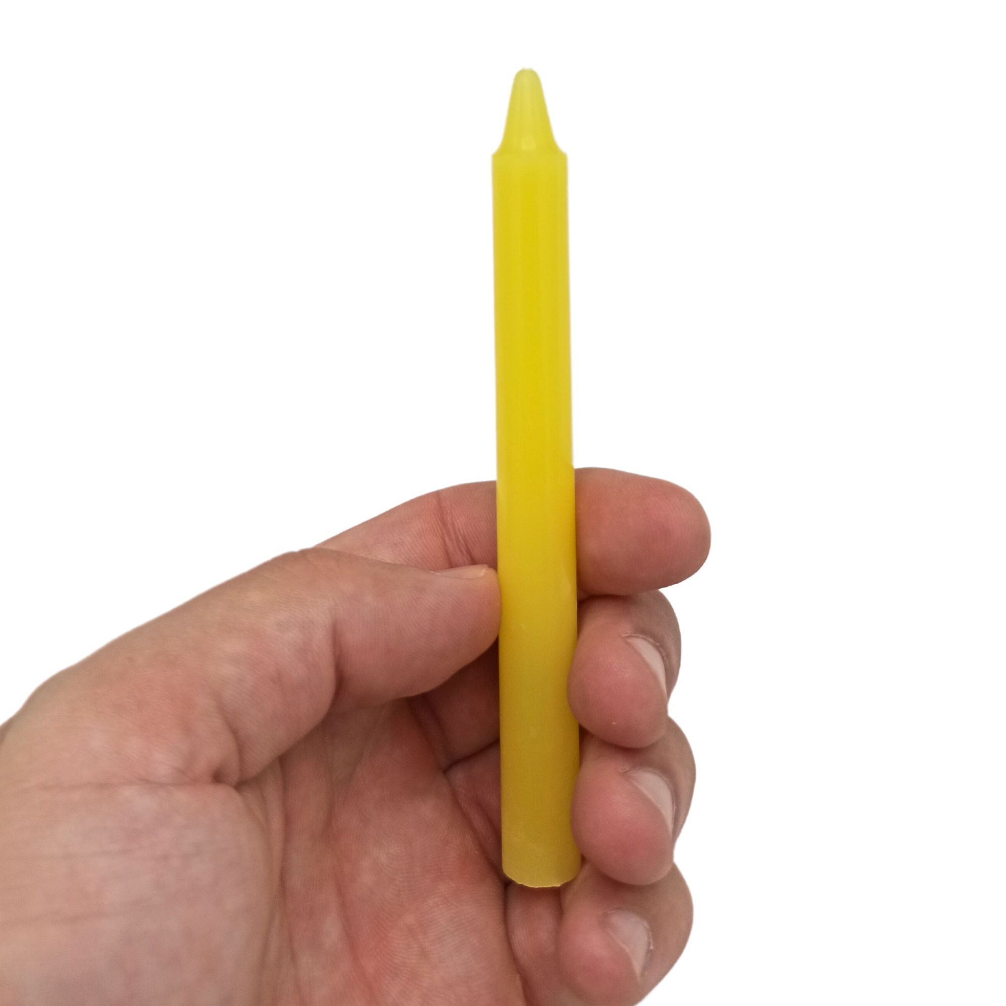 Bougies de Manifestation – Jaune – Chakra Plexus Solaire (pack de 12)